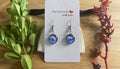 Handmade Floral Resin Dangly Earrings
