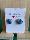 Unique Handmade Polymer Clay and Resin Studs