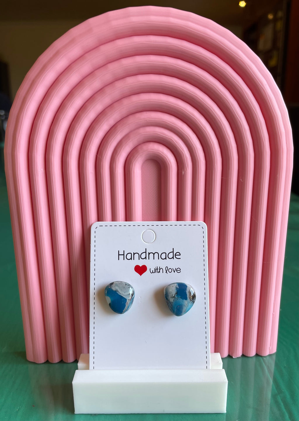 Unique Handmade Polymer Clay and Resin Studs