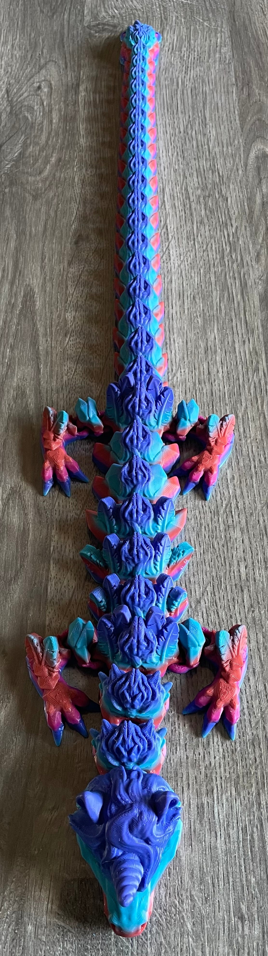 3d Printed Unicorn Dragon 56cm length.