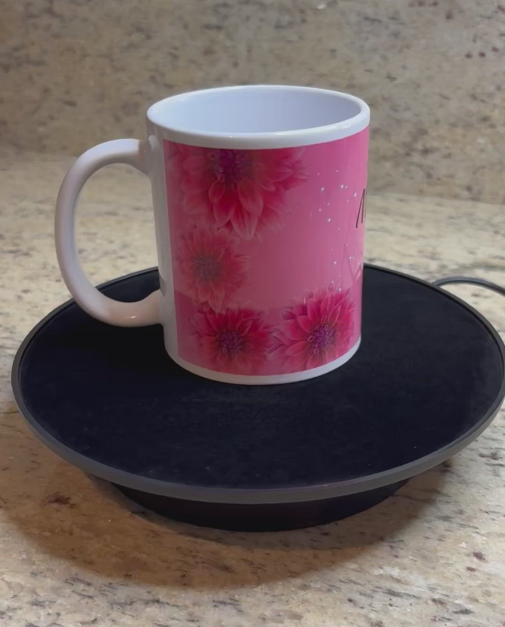 Pink Floral Sparkly Happy Mother’s Day Mug